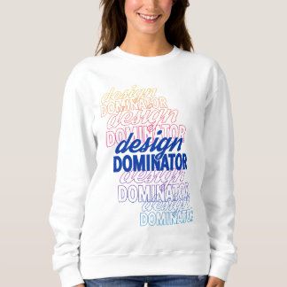 Sweatshirt Conception de répétition du dominateur de concepti