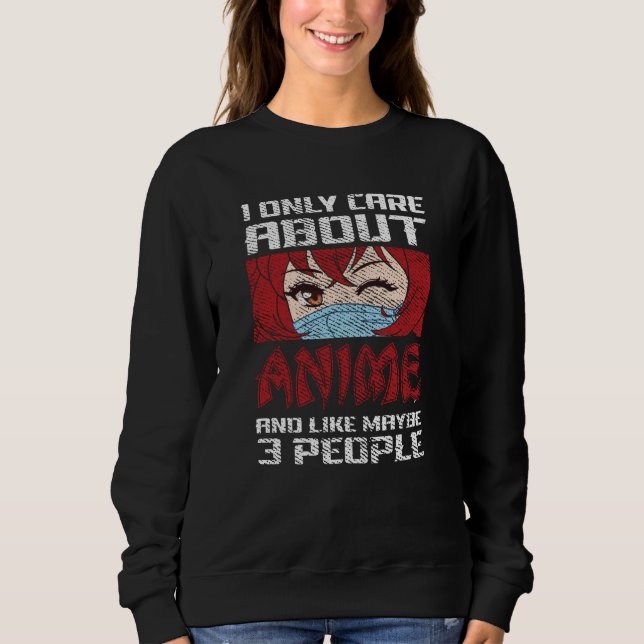 Sweatshirt Conception des devis | Je ne m'intéresse qu'à Anim (Devant)