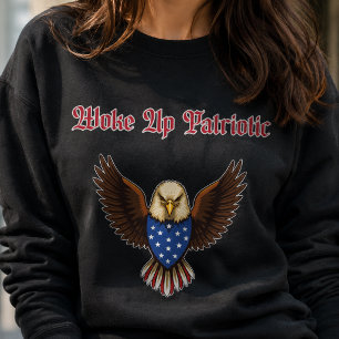 Sweatshirt Conception d'esprit matinal patriotique américain 