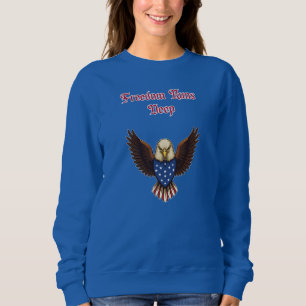 Sweatshirt Conception d'esprit patriotique américain de liber