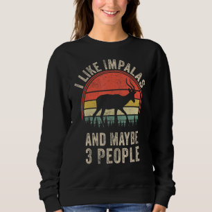 Sweatshirt Conception d'impala drôle Art graphique Impalas Zo