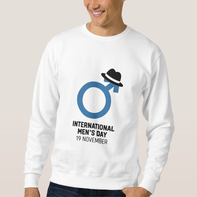 Sweatshirt Conception du jour international masculin (Devant)