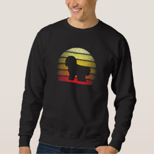 Sweatshirt Conception du thème Retro Sunset Bichon Frise Dog