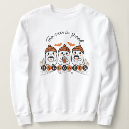Sweatshirt Conception fantôme "Trop mignonne pour parler"