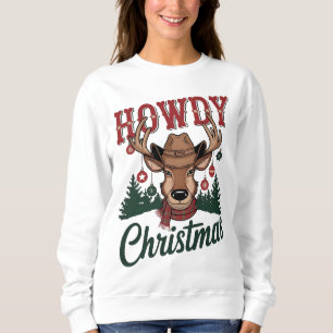 Sweatshirt Conception PNG Noël Western Rodeo Santa Cowboy