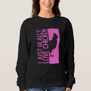 Sweatshirt Conception Polygonale De Poulet Pour Ceux Qui Aime