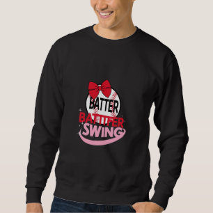 Sweatshirt Conception Sur Le Thème Du Baseball "Batter Batter