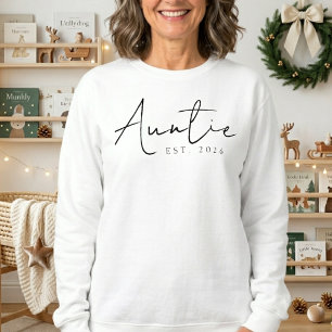 Sweatshirt Conception Tatie Année Famille Écriture