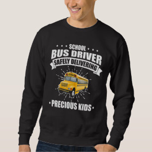 Sweatshirt Conducteur de bus scolaire Hommes Femmes Livrer en