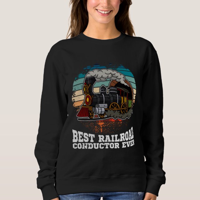 Sweatshirt Conductor railroad Model station Railway worker  1 (Devant)