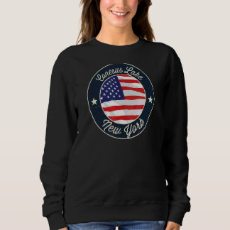 Sweatshirt Conesus Lake Patriotique New York Souvenir