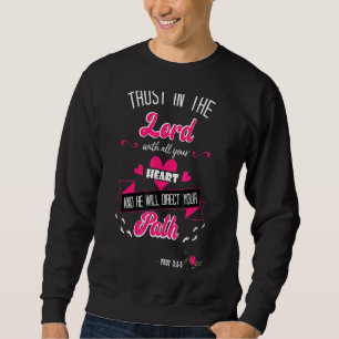 Sweatshirt Confiance En Jésus Il Sera Votre Guide Christ Delu