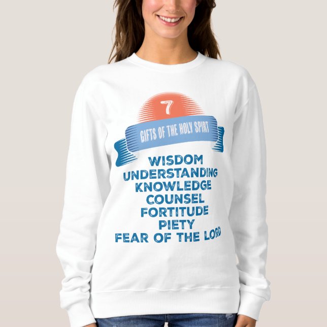 Sweatshirt Confirmation 7 Dons de l'Esprit Saint (Devant)