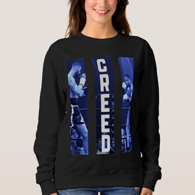 Sweatshirt Conlan and Creed triptych blue (Devant)