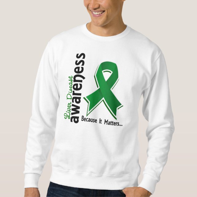 Sweatshirt Conscience 5 d'affection hépatique (Devant)
