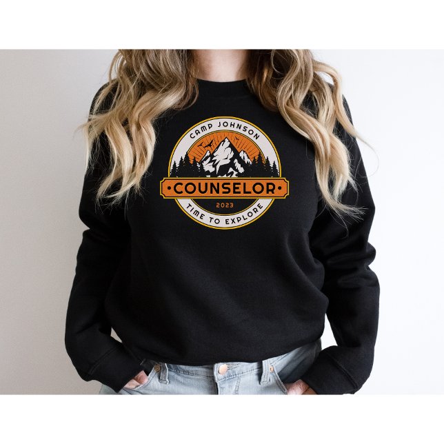 Sweatshirt Conseiller de camp sur mesure - Camping-drôle (Créateur téléchargé)