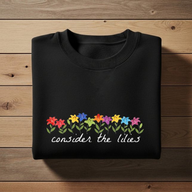Sweatshirt Considérez les lis (Créateur téléchargé)