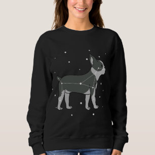 Sweatshirt Constellation de Boston Terrier