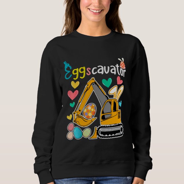 Sweatshirt Construction Excavator Easter Day Egg Hunt for Boy (Devant)