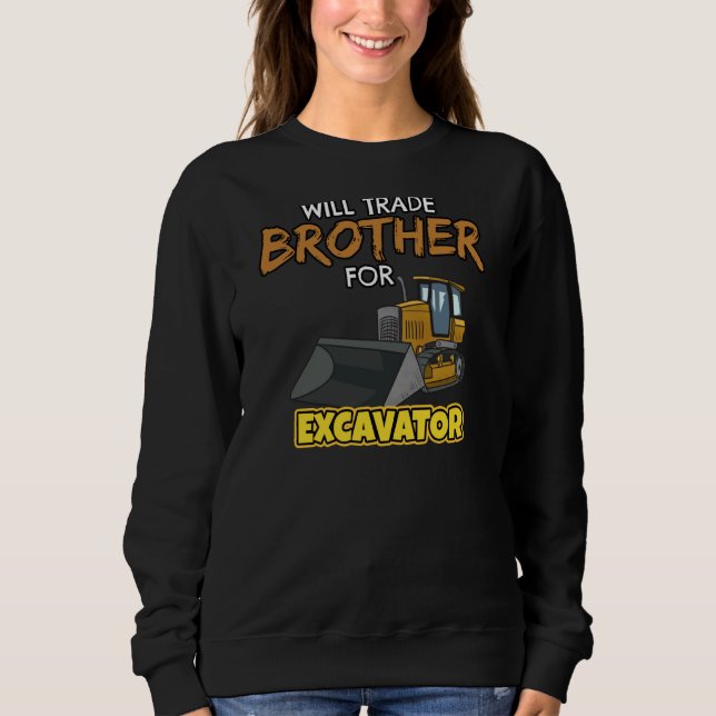 Sweatshirt Construction Vehicles Will Trade Brother For Excav (Devant)