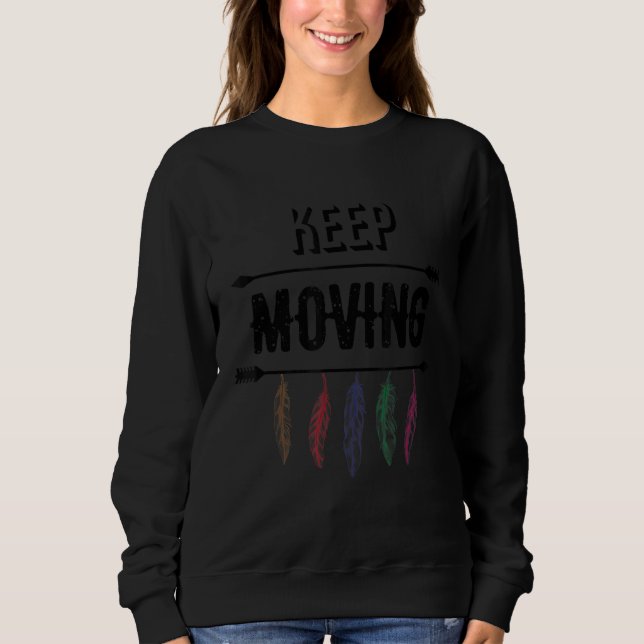 Sweatshirt Continuer à bouger (Devant)