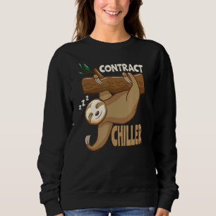 Sweatshirt Contrat Chiller Ironie Sloth 1