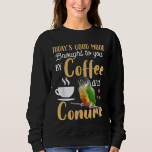 Sweatshirt Conure de poitrine verte - Bon café et perroquet d