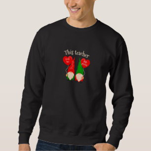 Sweatshirt Conversation Enseignant de coeur Aimer sa 5e année