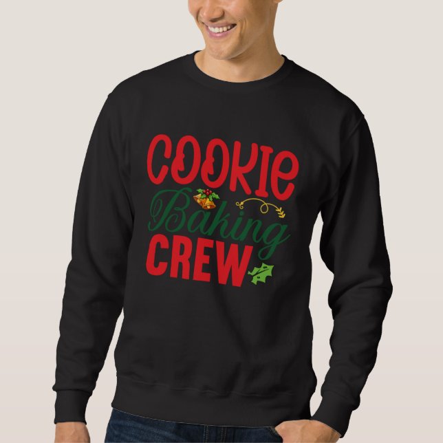 Sweatshirt Cookie Baking Crew Christmas  Gingerbread (Devant)
