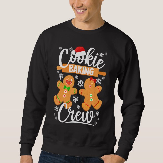 Sweatshirt Cookie Baking Crew   Gingerbread Christmas Baking (Devant)