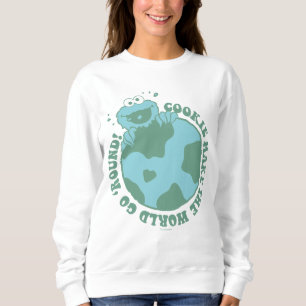 Sweatshirt Cookie Monster   Les cookies font tourner le monde