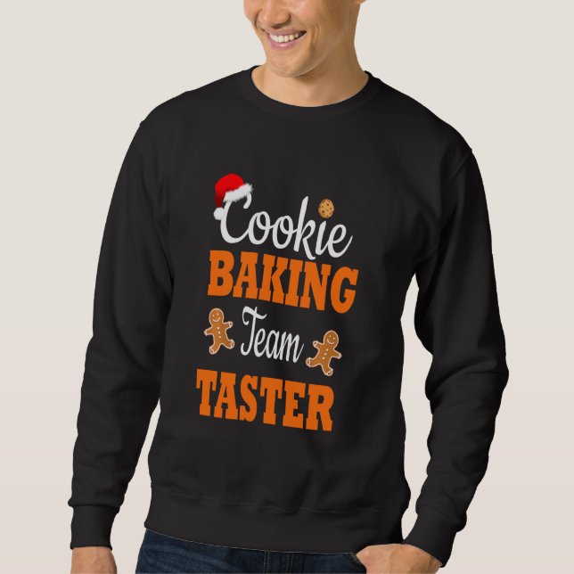 Sweatshirt Cookie Team Taster Matching Famille Christma (Devant)