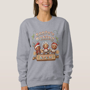 Sweatshirt Cookies de Noël de l’équipe de pâtisserie de père