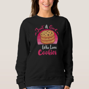 Sweatshirt Cookies vintages Biscuit Just A Girl Who Love Coo