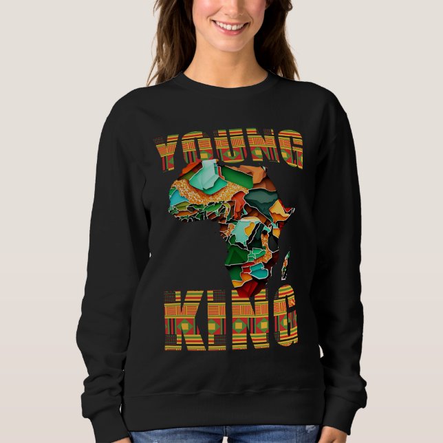 Sweatshirt Cool African Kente Men Boys Kids African American  (Devant)