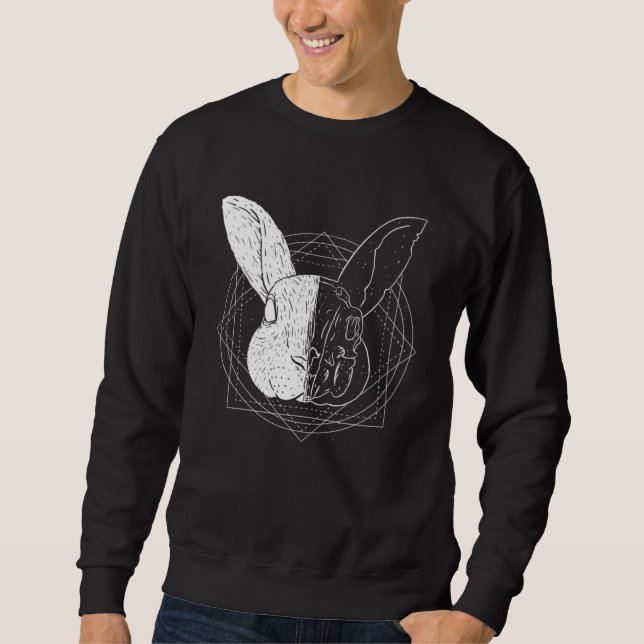 Sweatshirt Cool Artistic Rabbit (Devant)