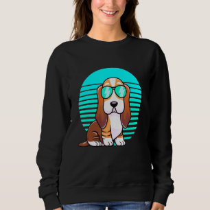 Sweatshirt Cool Basset Hound Enfants Garçons Vintages Canards