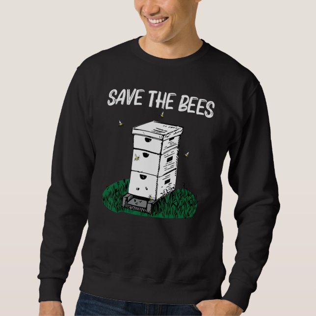 Sweatshirt Cool Beekeeping For Men Women Honeybee Honeycomb (Devant)