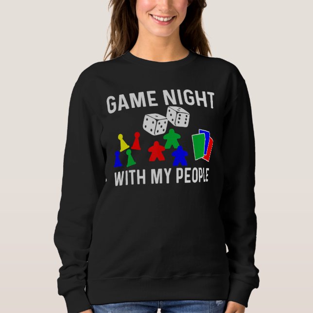 Sweatshirt Cool Board Games Art For Men Women Meeple Card Che (Devant)