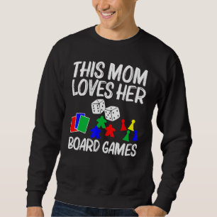 Sweatshirt Cool Board Jeux Art Pour Maman Mère Carte Meeple C