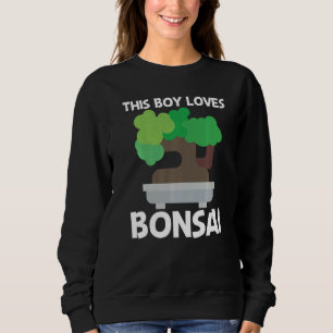 Sweatshirt Cool Bonsai Pour Garçons Enfants Arbre Jardin Plan