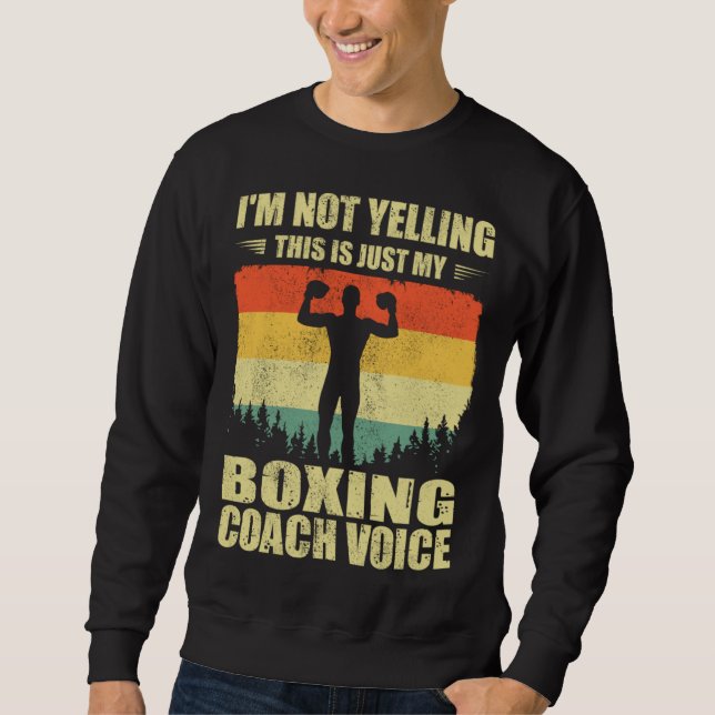 Sweatshirt Cool Boxing Coach For Men Women Team Boxing Coachi (Devant)