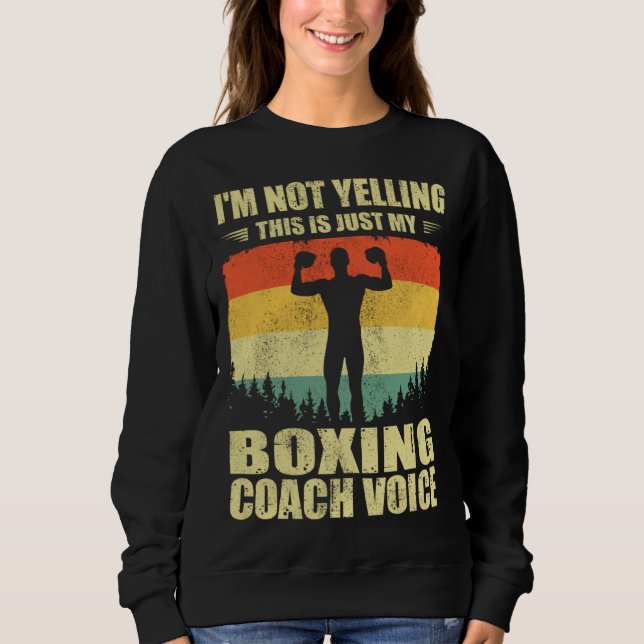 Sweatshirt Cool Boxing Coach For Men Women Team Boxing Coachi (Devant)