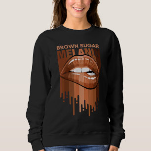 Sweatshirt Cool Brown sucre Melanin Fille lèvres Black Histor
