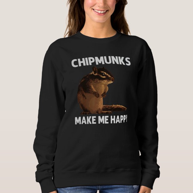 Sweatshirt Cool Chipmunk For Men Women Squirrel Whisperer  Ro (Devant)