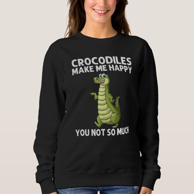Sweatshirt Cool Crocodile For Men Women Alligator Zookeeper Z (Devant)