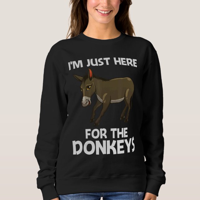 Sweatshirt Cool Donkey For Men Women Mule Donkey  Safari Anim (Devant)