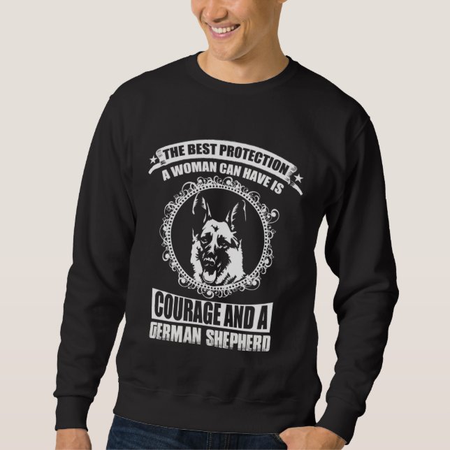 Sweatshirt Cool German Shepherd Outfit (Devant)