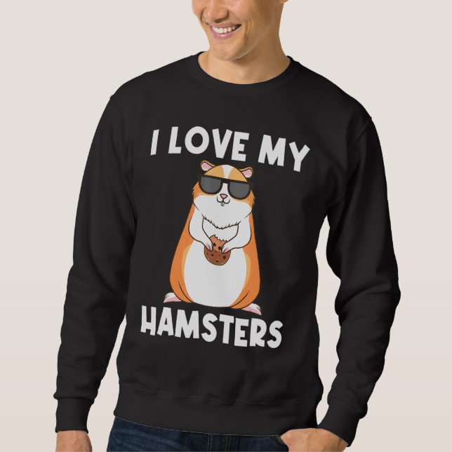 Sweatshirt Cool Hamster Pour Hommes Femmes Syrien Dwarf Roden (Devant)