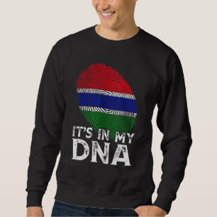 Sweatshirt Cool It's In My Dna Gambia Flag